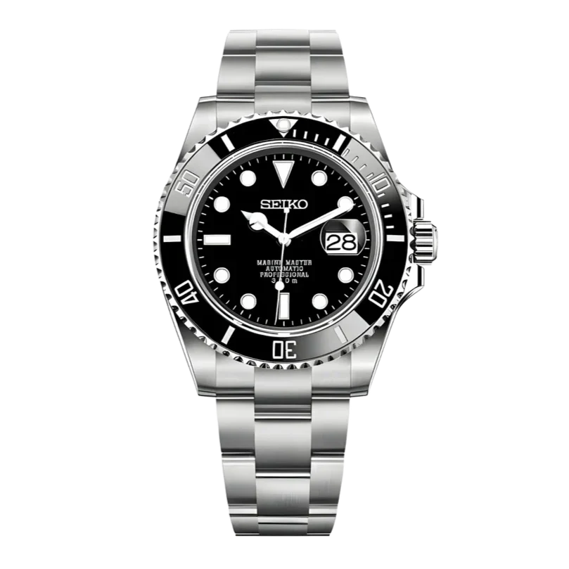 Black Submariner Seiko Mod